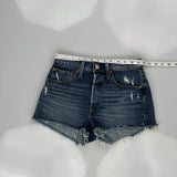 Levis Denim Shorts - 27W UK 8 Dark Wash Cotton