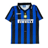 1997 Inter Milan Home Umbro Football Shirt - Small Black Polyester
