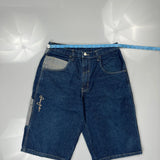 Sean John Denim Shorts - 32W 11L Blue Denim