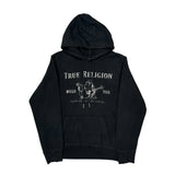 World Tour True Religion Graphic Hoodie - Medium Black Cotton