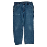 Wrangler Carpenter Jeans - 34W 30L Blue Cotton
