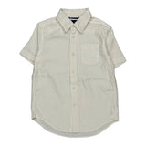 Age 7 Ralph Lauren Short Sleeve Shirt - Small White Cotton