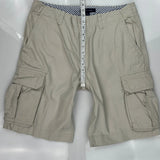 Tommy Hilfiger Cargo Shorts - 34W 10L Beige Cotton