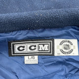 St, Louis Blues Ccm Nhl Fleece - Large Gray Polyester