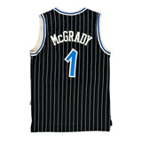 Orlando Magic Adidas #1 Mcgrady Jersey - Large Black Polyester