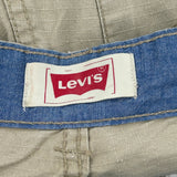Levis Cargo Shorts - 32W 12L Beige Cotton