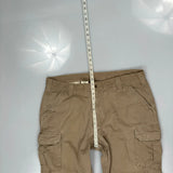 Carhartt Cargo Trousers - 40W 30L Khaki Cotton