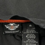 Motorcycles Harley Davidson Graphic Long Sleeve T-Shirt - XL Black Cotton