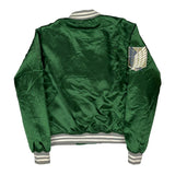 Vintage Attack On Titan Unbranded Graphic Varsity Jacket - XS Green Polyester
