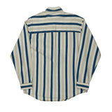New River Striped Shirt - Large Beige Cotton