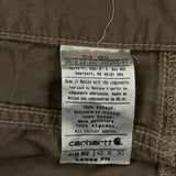 Carhartt Double Knee Carpenter Trousers - 42W 30L Brown Cotton