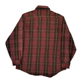 Carhartt Checked Flannel Shirt - Large Red Cotton