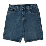 Wrangler Denim Shorts - 32W 10L Blue Cotton
