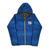 New York Giants N.F.L. Pro Line Football Puffer - Medium Blue Polyester