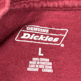 Dickies T-Shirt - Large Red Cotton
