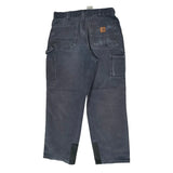 Carhartt Carpenter Trousers - 32W 30L Grey Cotton