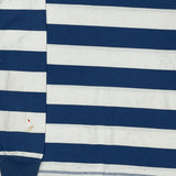 Tommy Hilfiger Striped Long Sleeve T-Shirt - Large Blue Cotton