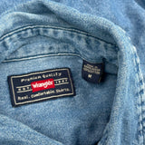 Mead Eye Care Wrangler Denim Shirt - Medium Blue Cotton