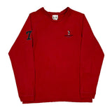 Disney Long Sleeve T-Shirt - Large Red Cotton