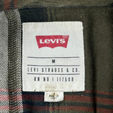 Levis Checked Flannel Shirt - Medium Red Cotton