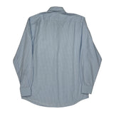 Lacoste Checked Shirt - Large Blue Cotton