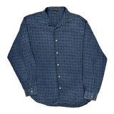 Claudio La Viola Shirt - Large Blue Cotton