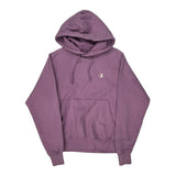 Vintage Reverse Weave Champion Hoodie - Small Purple Cotton