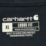 Loose Fit Carhartt T-Shirt - XL Navy Cotton