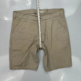 Relaxed Fit Carhartt Carpenter Shorts - 38W 10L Beige Cotton Blend