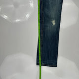 Mek Denim Boot Cut Jeans - 32W US 6 Blue Cotton