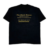 Hanes Single Stitch T-Shirt - XL Black Cotton Blend