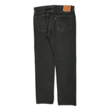 Levis 505 Jeans - 36W 31L Black Cotton