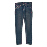 True Religion Skinny Fit Jeans - 28W US 0 Blue Cotton