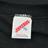 Microphone Graphic Jerzees Single Stitch T-Shirt - XL Black Cotton Blend