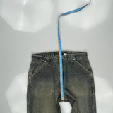 Unbranded Cargo Carpenter Jeans - 35W 32L Grey Cotton