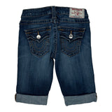 True Religion Denim Shorts - 25″ Waist Blue Denim