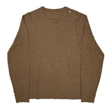 Polo By Ralph Lauren Long Sleeve T-Shirt - Large Brown Cotton