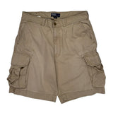 Polo By Ralph Lauren Cargo Shorts - 35W 9L Beige Cotton
