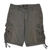 Ecko Unltd Cargo Shorts - 32W 12L Grey Cotton