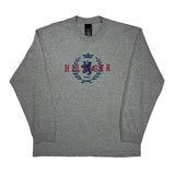 Tommy Hilfiger Long Sleeve T-Shirt - XL Grey Cotton