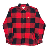Carhartt Checked Flannel Shirt - XL Black Cotton