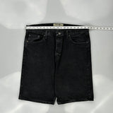Wrangler Denim Shorts - 38W 10L Black Cotton