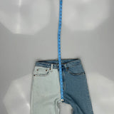 501 Levis Contrast Stitch Jeans - 27W US 4 Blue Cotton