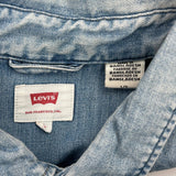 Levis Denim Shirt - Large Light Wash Cotton
