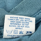 Eagle Print Belton Single Stitch T-Shirt - Large Blue Cotton