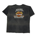 Mid-Ohio Harley-Davidson Harley Davidson Graphic T-Shirt - XL Grey Cotton