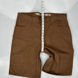 Dickies Carpenter Shorts - 36W 10L Brown Cotton