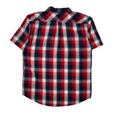 Levis Checked Short Sleeve Shirt - 2XL Blue Cotton