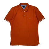 Tommy Hilfiger Polo Shirt - XL Orange Cotton