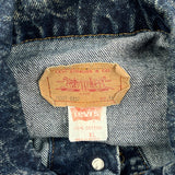 Levis Oversized Denim Jacket - XL Acid Wash Cotton